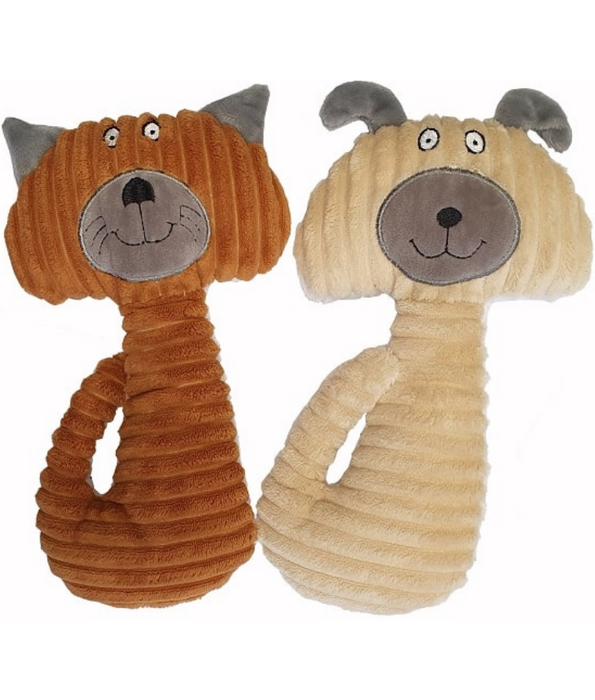 Pet Interest - Cuddly Nice Kitty Plush Dog Toy, Squeaker Sound, Soft Comfort Toy