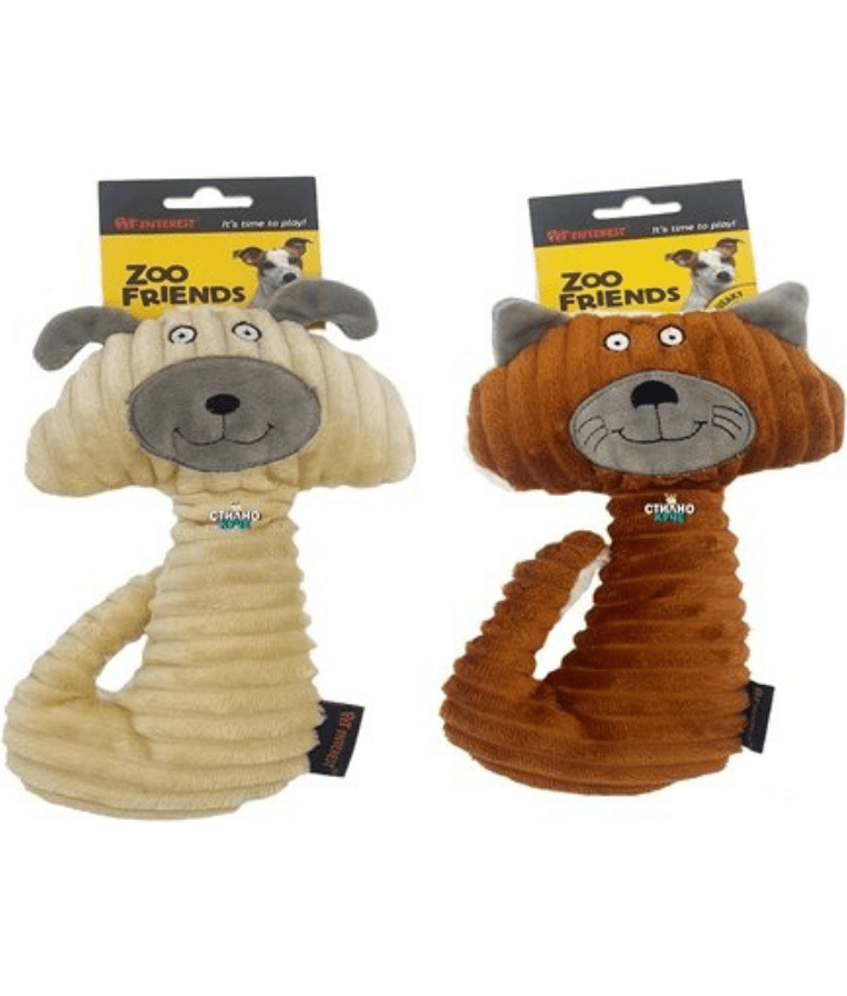 Pet Interest - Cuddly Nice Kitty Plush Dog Toy, Squeaker Sound, Soft Comfort Toy