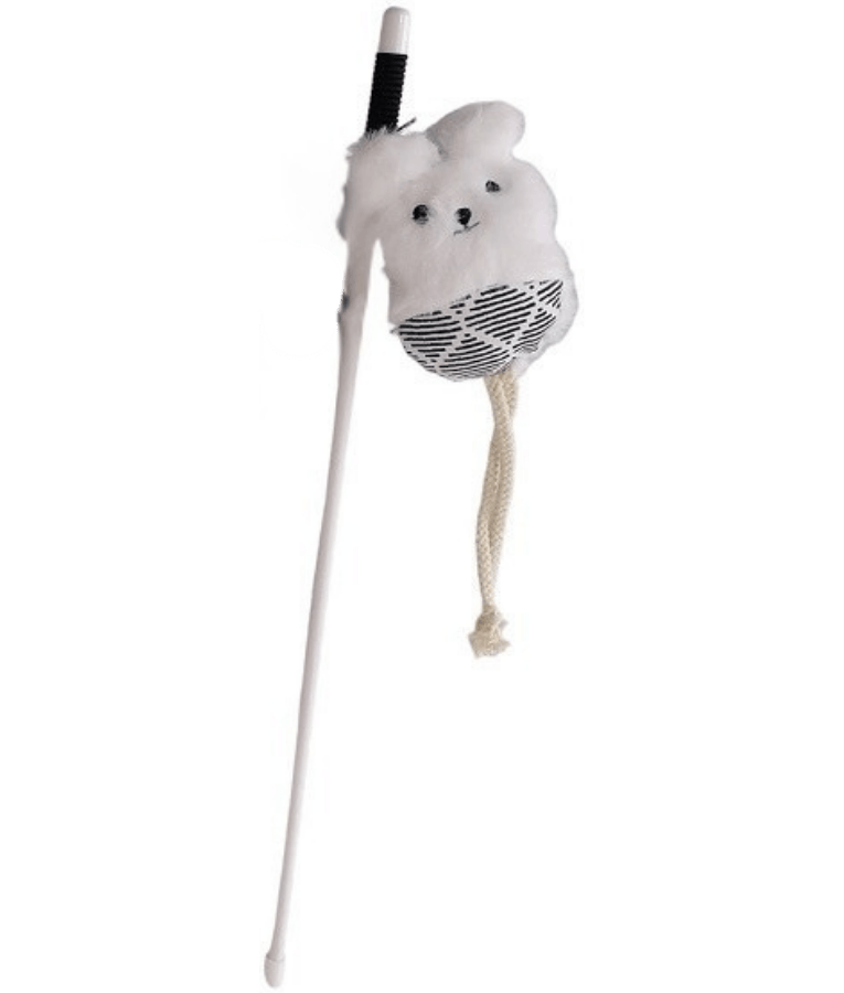 Pet Interest - Plush Animal Cat Teaser Stick Toy