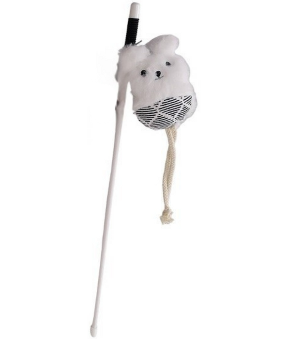 Pet Interest - Plush Animal Cat Teaser Stick Toy