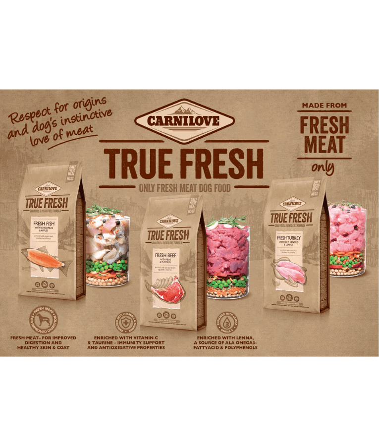 Carnilove True Fresh - Fresh Beef with Peas and Pumpkin 11.4 Kg