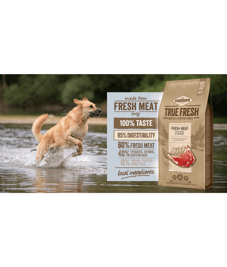 Carnilove True Fresh - Fresh Beef with Peas and Pumpkin 11.4 Kg