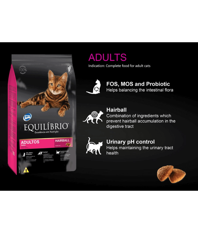 Equilibrio Hairball Adult Cat Food