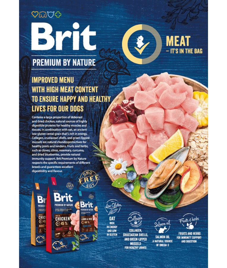 Brit Premium - Medium Breed Adult With Chicken 3kg-15kg