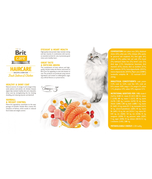 Brit Care - Cat Grain-Free Haircare Healthy And Shiny Coat 2kg
