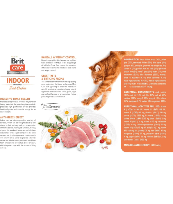 Brit Care Brit Care - Cat Grain-Free Indoor Anti-stress 2kg