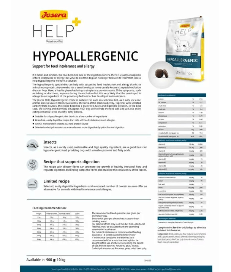 Josera - Help Hypoallegenic Adult Dog 10kg