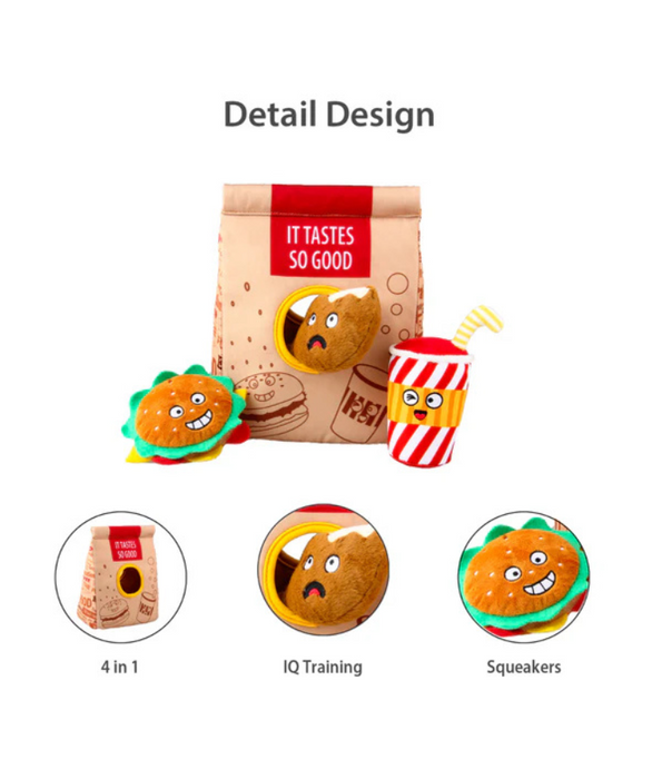 GiGwi Hide and Seek Burger Set