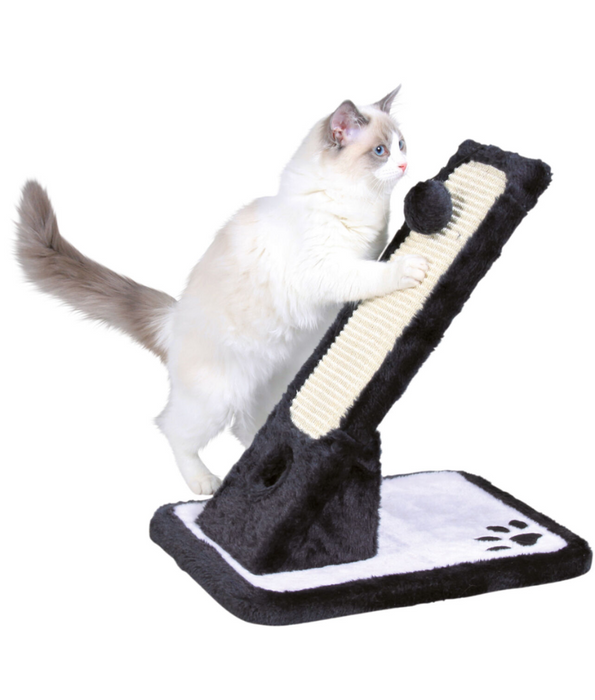 Trixie - Oblique Scratching Post Black L42×W30×H40 cm