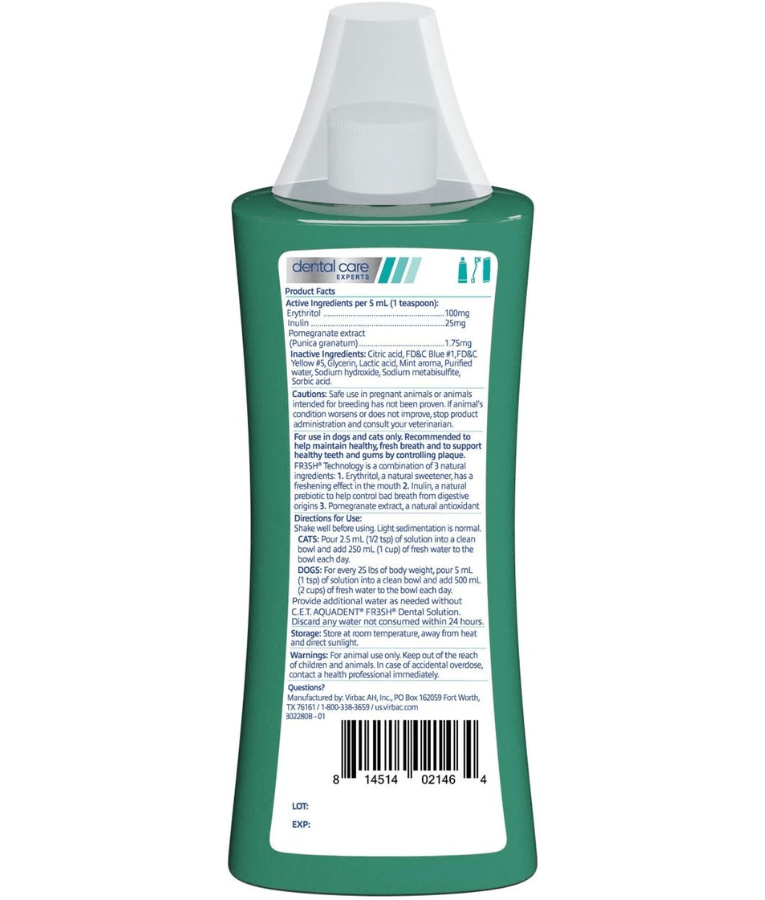 Virbac - Aquadent Drinking Water Additive For Dogs And Cats 250ml