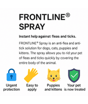Frontline Spray for Dogs & Cats – Instant Flea & Tick Protection – 100ml & 250ml