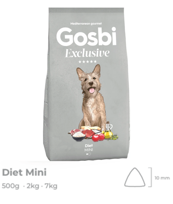 Gosbi - Exclusive, Hypoallergenic Diet Chicken Adult Dry Dog Food For Mini and Small Breeds 2kg