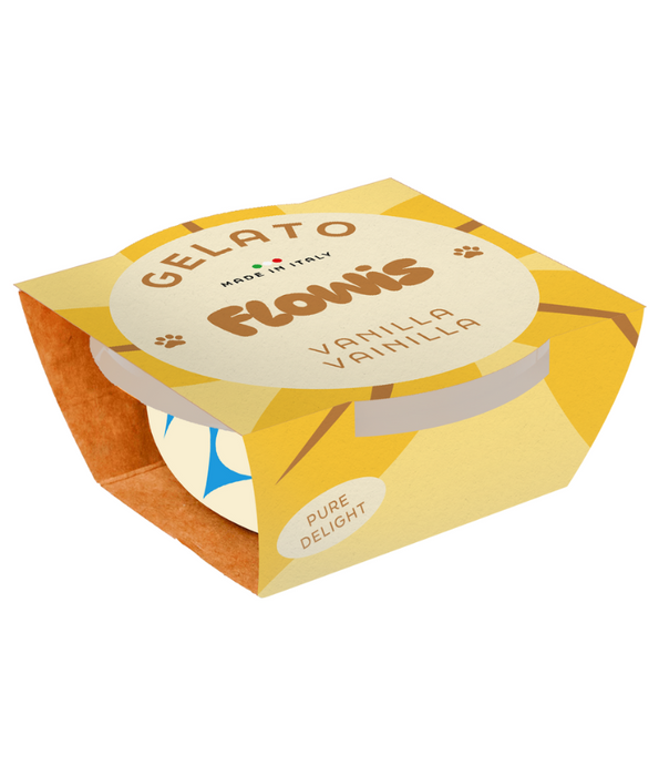 Gosbi - Flowis Gelato, Vanilla Flavor, Frozen Dog Treat for All Dogs - 40g