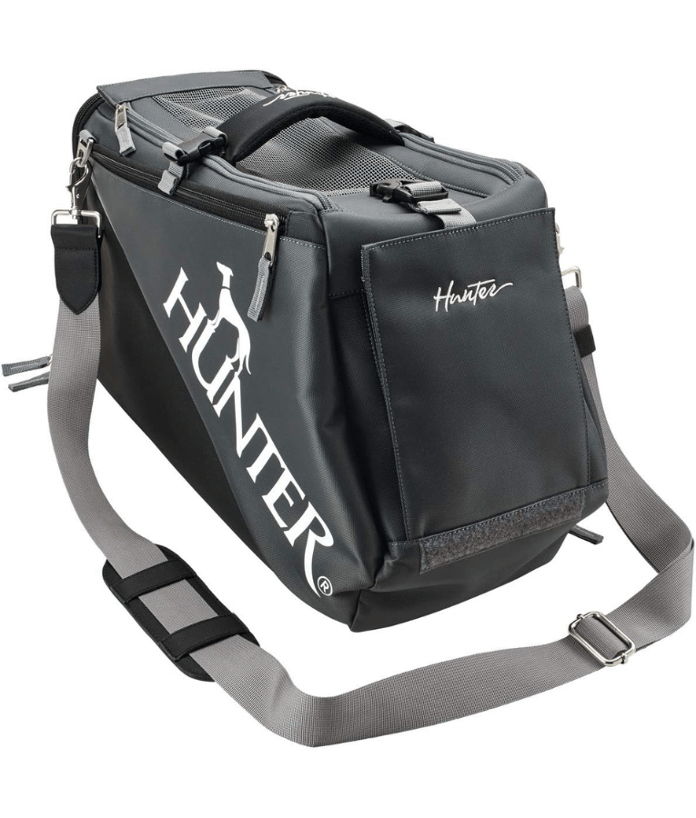 Hunter - Skien Pet Carrier Bag, Padded Travel Carrier - Black - 45x20x30cm