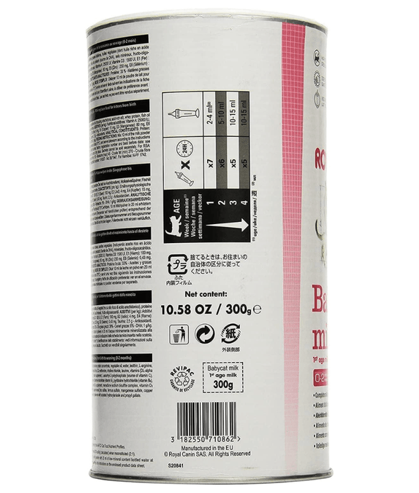 Royal Canin - Babycat Milk, Kitten Milk Replacer for Growth & Development, Mother & Baby - 300g