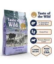Taste of The Wild - Sierra Mountain Adult- Roasted Lamb 2kg - 12 kg