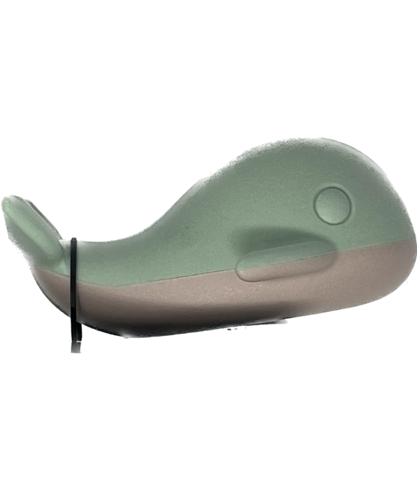 Spunky Pup - Gnaw Guard Whale Foam Toy, Textured Dental Chew, Floating Squeaky Dog Toy