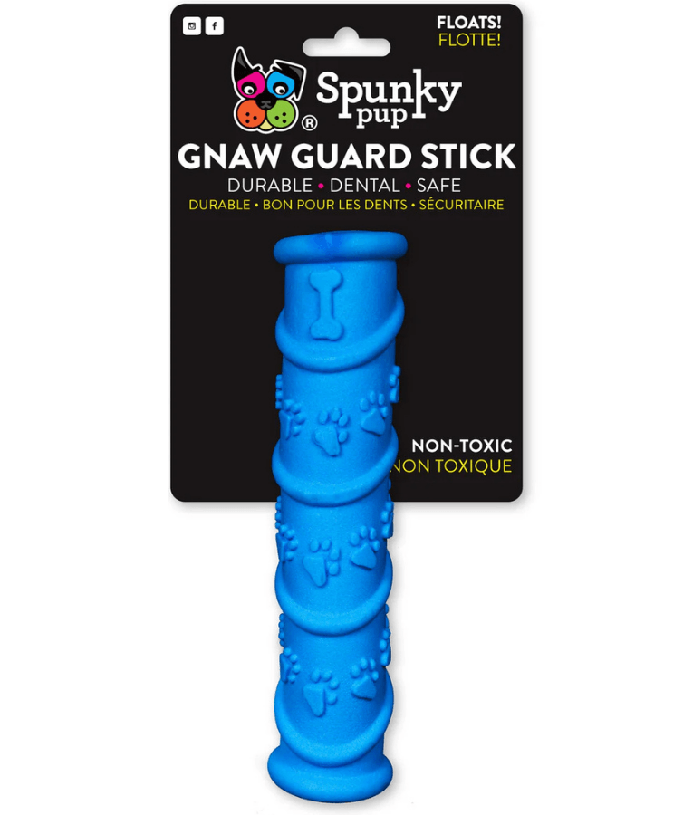 Spunky Pup - Gnaw Guard Stick Foam Toy, Textured Dental Chew - Floating Dog Toy