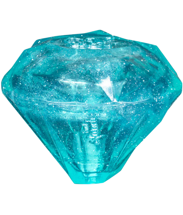Spunky Pup - Squeaky Gems Diamond Toy, Durable Bouncy Chew - Floating Squeaky Dog Toy