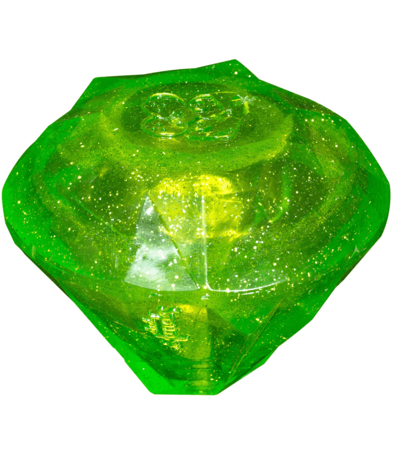 Spunky Pup - Squeaky Gems Diamond Toy, Durable Bouncy Chew - Floating Squeaky Dog Toy