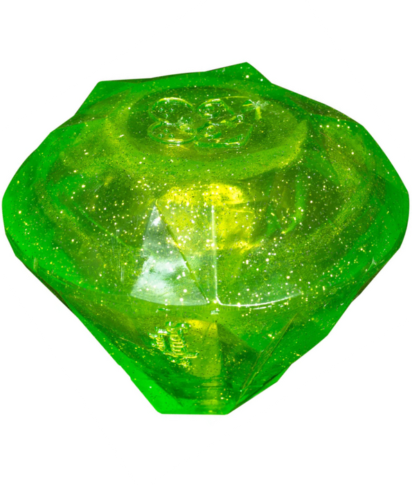 Spunky Pup - Squeaky Gems Diamond Toy, Durable Bouncy Chew - Floating Squeaky Dog Toy