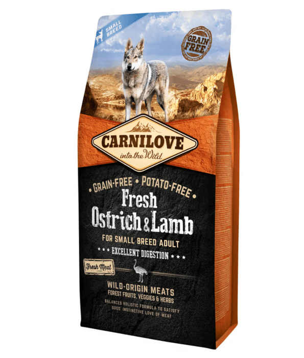 Carnilove Carnilove - Small Breed adult Fresh Ostrich & Lamb 1.5kg