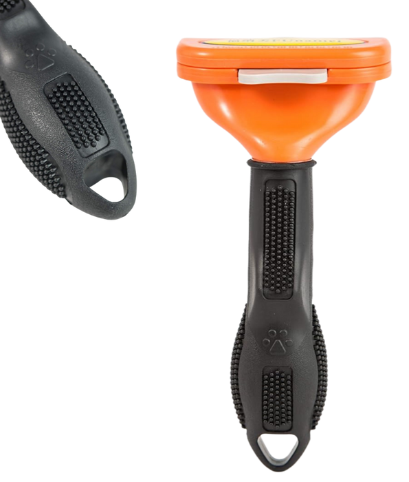 Funamei - Professional Deshedding Tool, Long Hair Designer, Reduces Shedding Up to 90% for Dogs - Medium & Large
