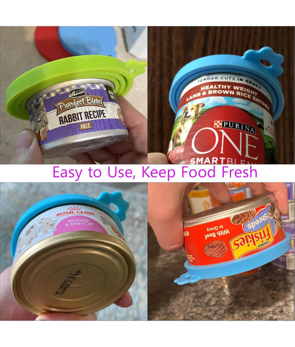 Nobby - Silicone Can Lids, Durable Silicone, Dishwasher Safe, Universal Pet Food Can Covers - 9cm