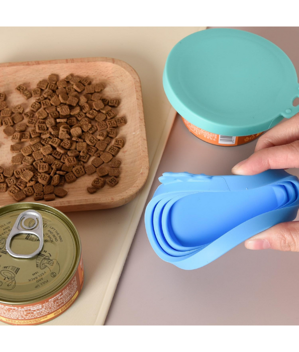 Nobby - Silicone Can Lids, Durable Silicone, Dishwasher Safe, Universal Pet Food Can Covers - 9cm