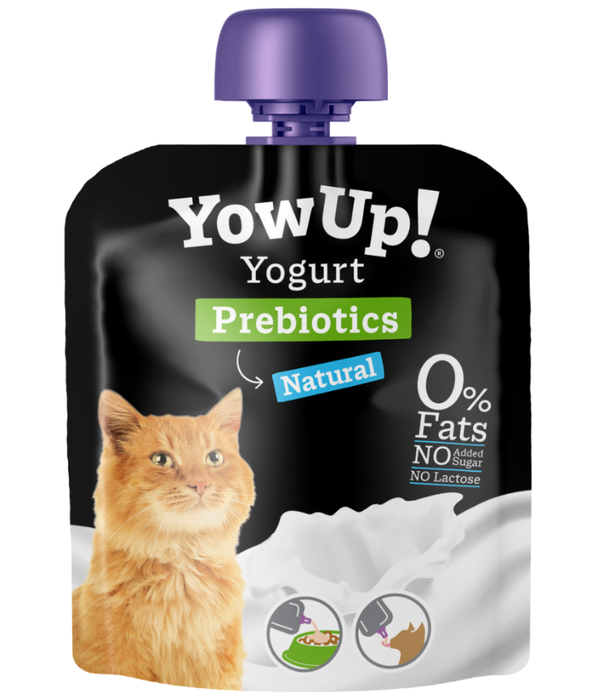 YowUp! - Yogurt for Cats, Natural Prebiotics, Lactose-Free, 0% Fat, Healthy Snack & Hydration Boost - 85g
