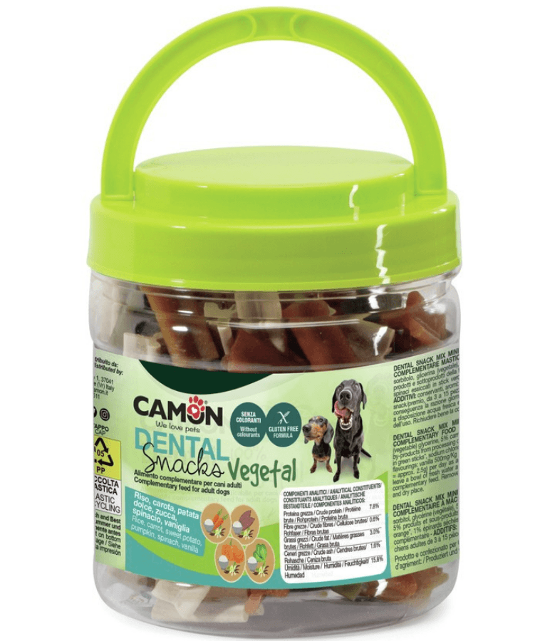 Camon - Bauveg Mini Stick Snacks, Vanilla, Gluten-Free, Adult Dog Treats - 300g