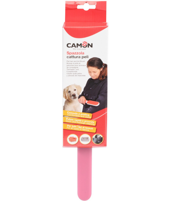 Camon - Hair-Catching Brush for Pet Hair, Lint & Fabric Cleaning - 33 cm
