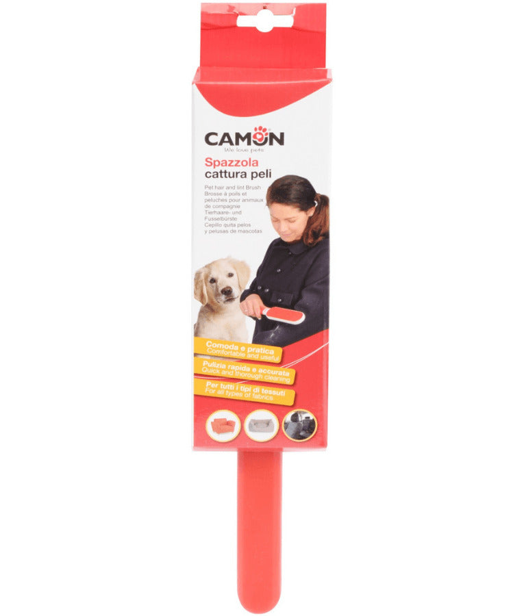 Camon - Hair-Catching Brush for Pet Hair, Lint & Fabric Cleaning - 33 cm
