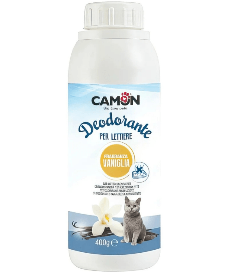 Camon - Litter Deodorizer Vanilla, Enzyme Formula, Odor Neutralizing - 400g