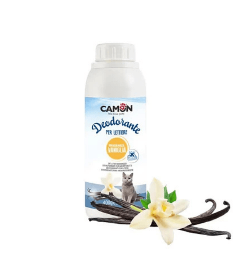 Camon - Litter Deodorizer Vanilla, Enzyme Formula, Odor Neutralizing - 400g