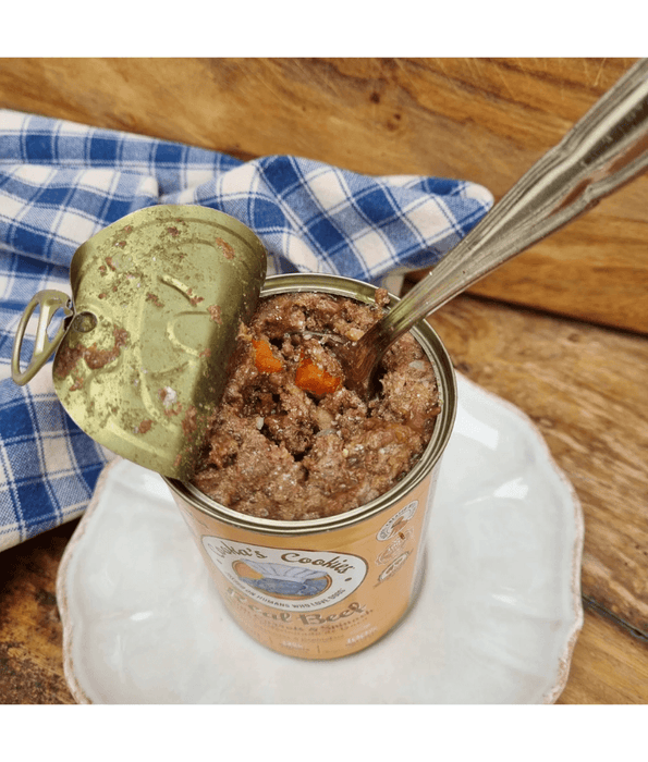 Cooka’s Cookies - Real Beef With Potatoes And Spinach, High Meat Wet Dog Food Recipe, Complete & Natural Nutrition, All Life Stages, All Breed Sizes - 400 g