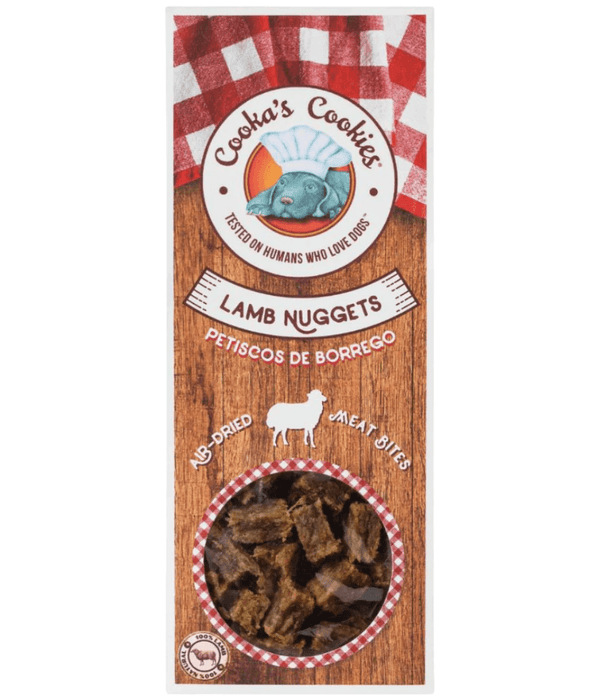 Cooka’s Cookies - Lamb Nuggets, High-Protein Dog Training Treats, Novel Protein, All Life Stages, All Breed Sizes - 60 g