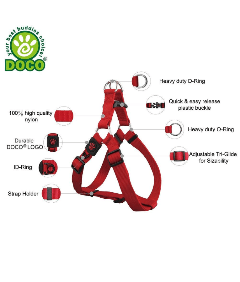 Doco - Signature Step-In Black Harness