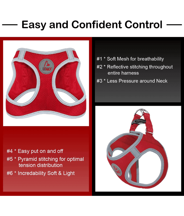 Doco - Athletica Quick Fit Dog Blue Harness