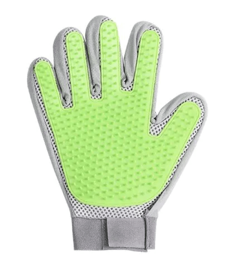 Pawise - Grooming Glove, 4-in-1 Deshedding, Massaging & Hair Removal, For Dogs & Cats - 1 Glove