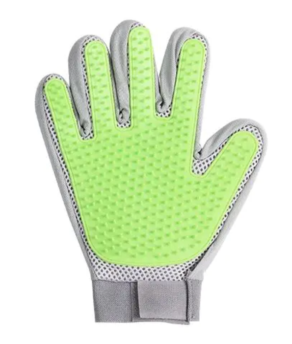 Pawise - Grooming Glove, 4-in-1 Deshedding, Massaging & Hair Removal, For Dogs & Cats - 1 Glove