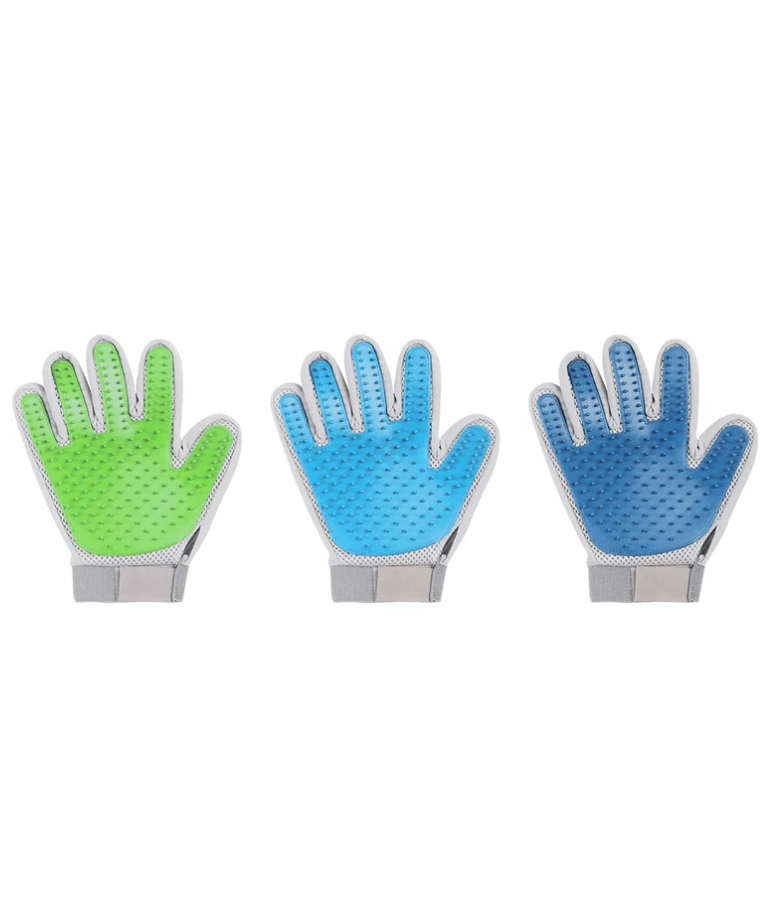 Pawise - Grooming Glove, 4-in-1 Deshedding, Massaging & Hair Removal, For Dogs & Cats - 1 Glove