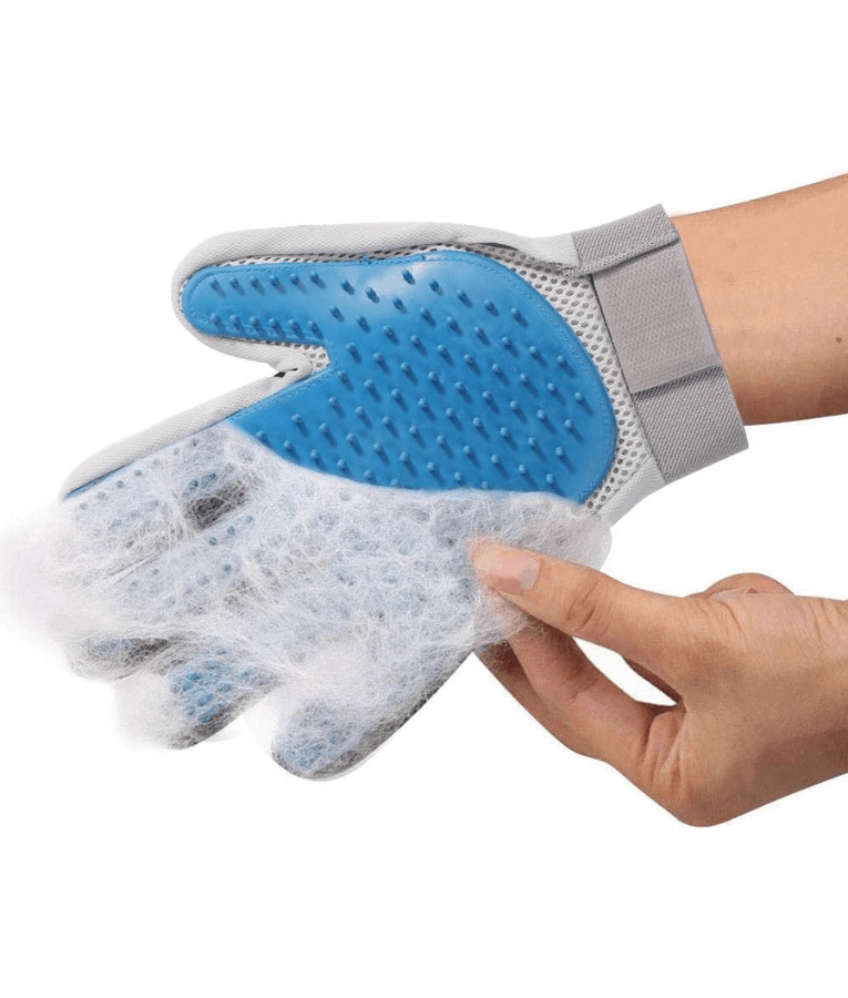 Pawise - Grooming Glove, 4-in-1 Deshedding, Massaging & Hair Removal, For Dogs & Cats - 1 Glove