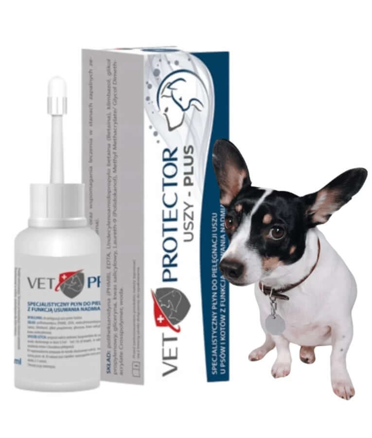 JM Sante - Vet Protector Ears Plus Ear Cleaning Solution, Antibacterial & Antifungal Formula, For Dogs & Cats - 50ml