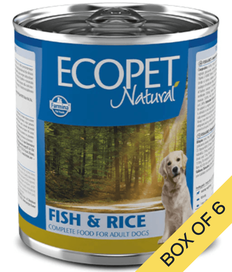 Farmina - Ecopet Natural Fish & Rice, Adult All Breed Sizes, Complete Nutrition Wet Dog Food - 300 g