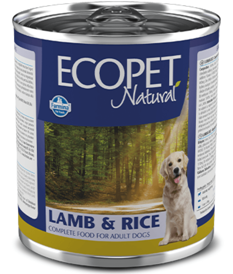 Farmina - Ecopet Natural Lamb & Rice, Adult All Breed Sizes, Complete Nutrition Wet Dog Food - 300 g