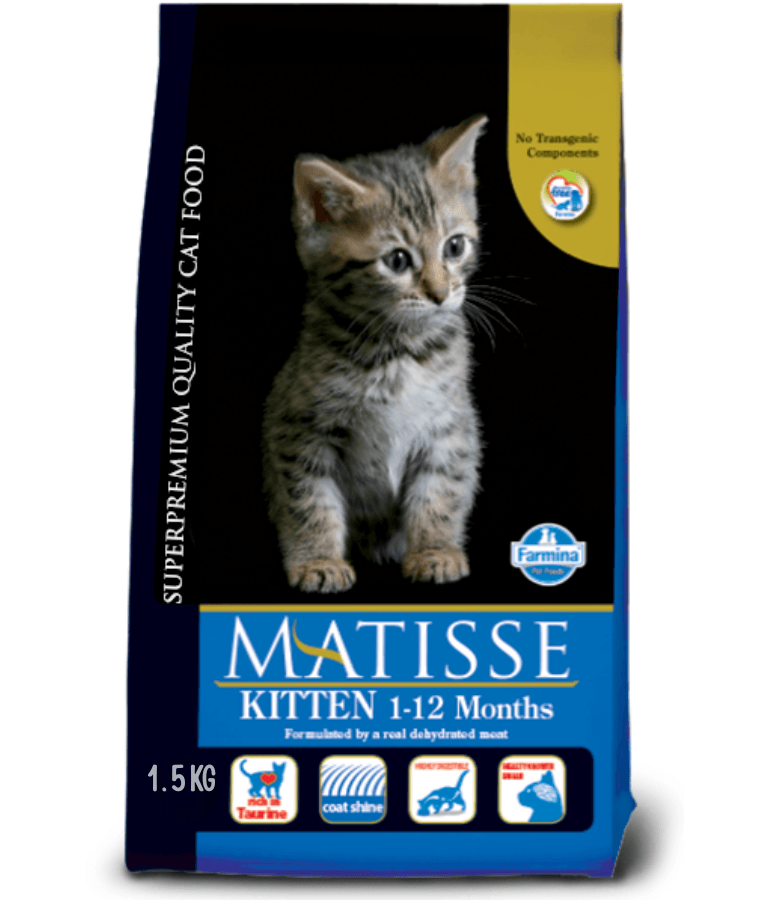 Farmina - Matisse Kitten 1-12 Months, Chicken Recipe, Growth & Development Support, Dry Cat Food - 1.5 kg