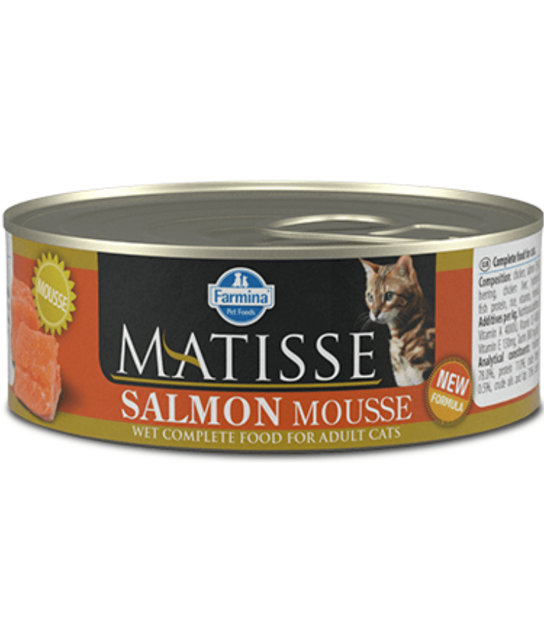 Farmina - Matisse Salmon Mousse, Salmon & Herring, Complete Wet Cat Food for Adult Cats - 85 g