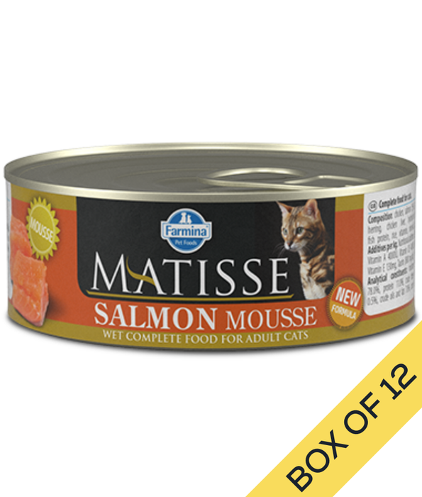 Farmina - Matisse Salmon Mousse, Salmon & Herring, Complete Wet Cat Food for Adult Cats - 85 g