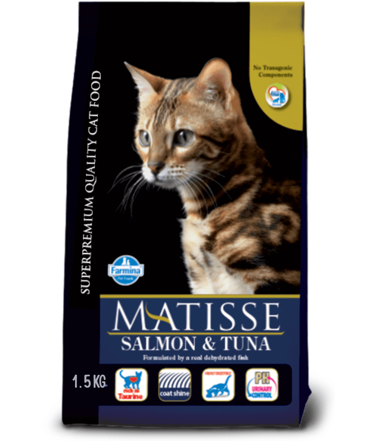 Farmina - Matisse Salmon & Tuna, Coat Shine, Adult Cat, Dry Cat Food - 1.5 kg
